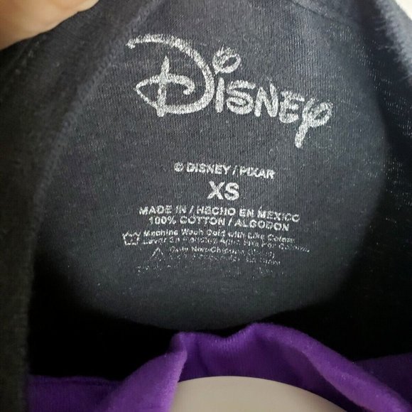 Disney The Incredibles Black White Short Sleeve Crew Neck Graphic T-Shirt XS EUC - Picture 3 of 4